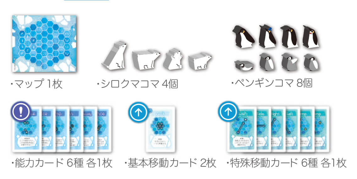 ボードゲーム アークティック 内容物